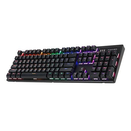 [ABKO] [기계식 키보드] K560 레인보우 블랙 (갈축)