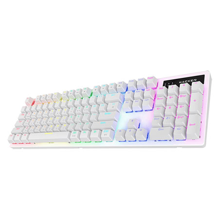 [ABKO] [기계식 키보드] K560 레인보우 화이트 (적축)