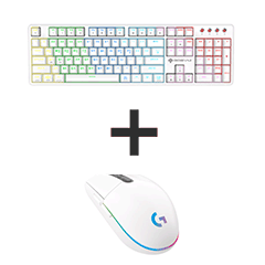 [화이트SET 1] [키보드+마우스] GDEVIL G917+로지텍 G102  / <B>화이트</B>
